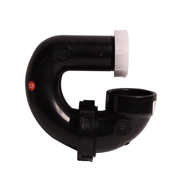 Thrifco Plumbing 1-1/2 Inch x 1-1/4 Inch ABS P-Trap, L.A Pattern 6793222 - main